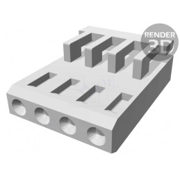 Mufă cablu-placă 2,54mm 4 pini | Electronic-mag.ro | Componente Electronice