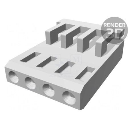 Mufă cablu-placă 2,54mm 4 pini | Electronic-mag.ro | Componente Electronice
