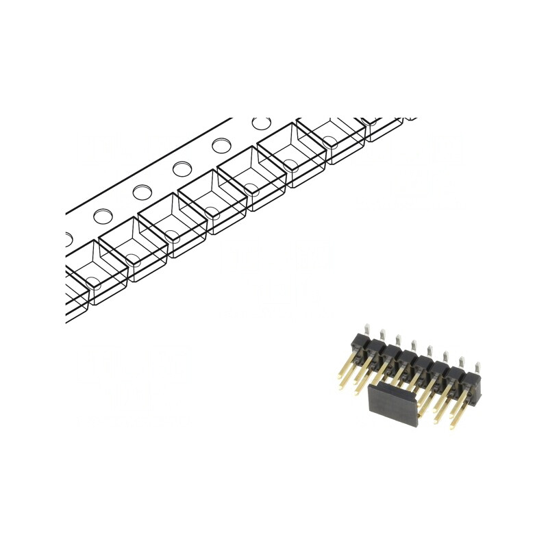Conector Pin Header Vertical 16 Pini 2.54mm BERGSTIK | Electronic-mag.ro | Componente Electronice Conector Pin Header Vertical 16 Pini 2.54mm BERGSTIK | Electronic-mag.ro | Componente Electronice