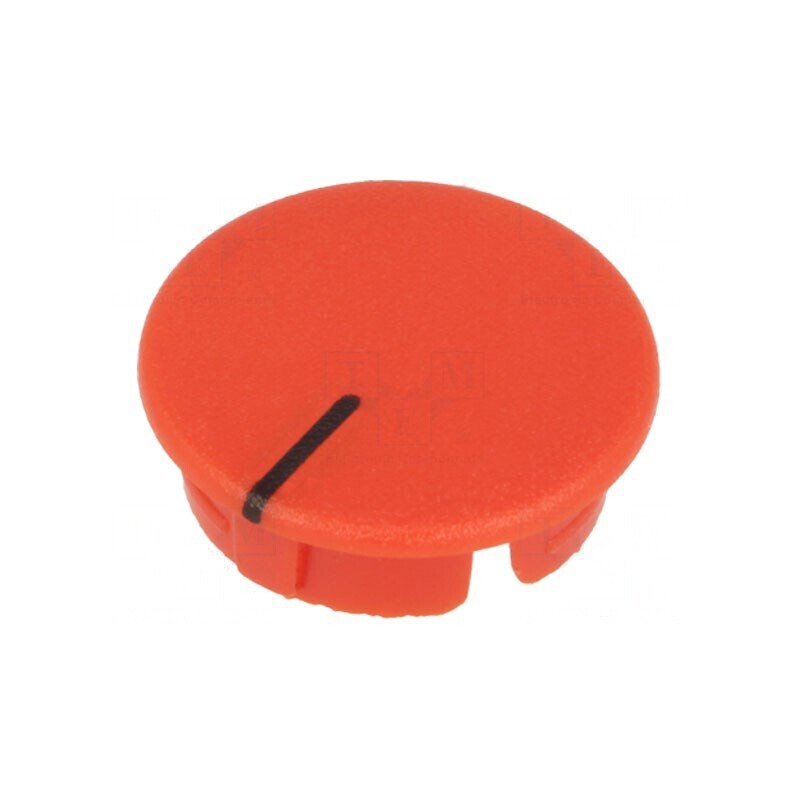 Capac Fixare ABS Roșu Indicator Negru Rotund | Electronic-mag.ro | Componente Electronice