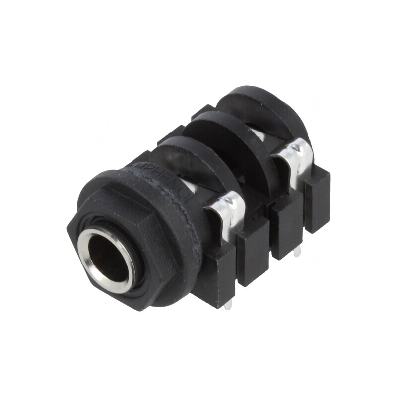 Soclu Jack 6,3mm Mono 2 Pini 90° THT | Electronic-mag.ro | Componente Electronice