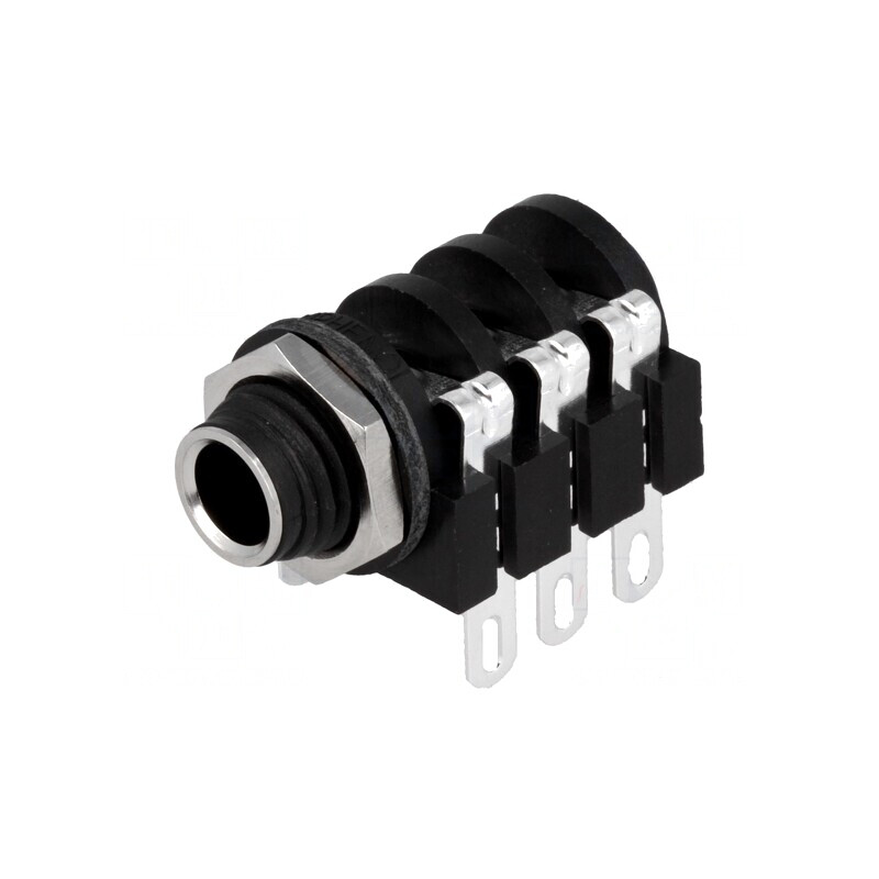Soclu Jack 6,3mm Mamă Stereo cu Întrerupător Dublu | Electronic-mag.ro | Componente Electronice