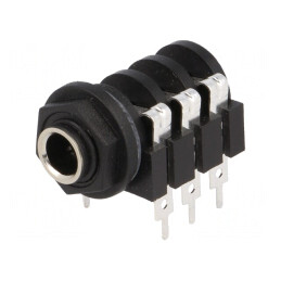Soclu Jack 6,3mm Stereo cu Întrerupător Dublu | Electronic-mag.ro | Componente Electronice