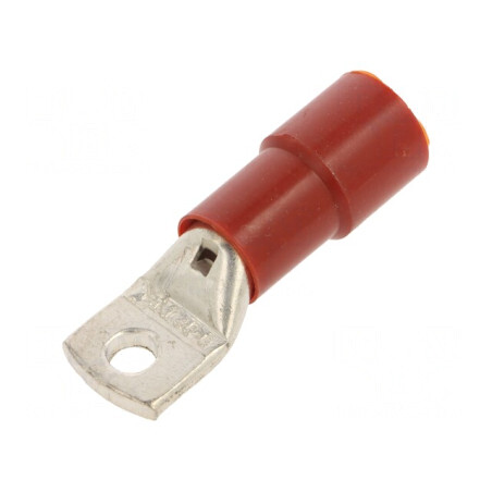 Vârf Inelar Tubular Crimpat M6 35mm2 Roșu | Electronic-mag.ro | Componente Electronice
