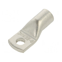Vârf inelar tubular M6 35mm2 neizolat | Electronic-mag.ro | Componente Electronice