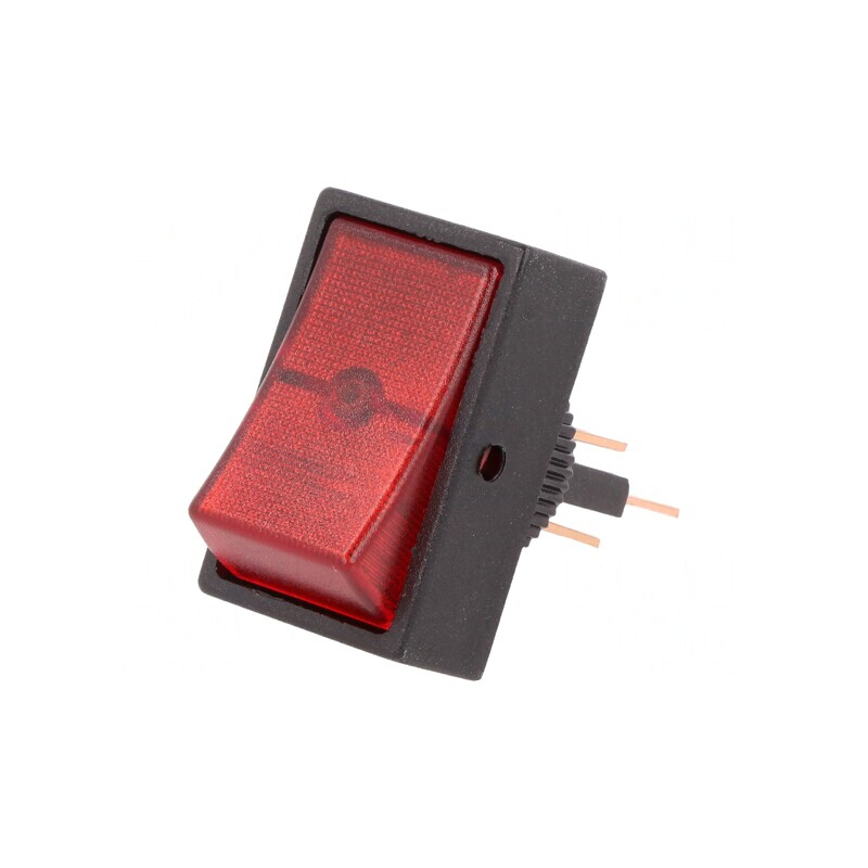 Comutator Rocker SPST ON-OFF 30A/12VDC cu Lumină Roșie | Electronic-mag.ro | Componente Electronice