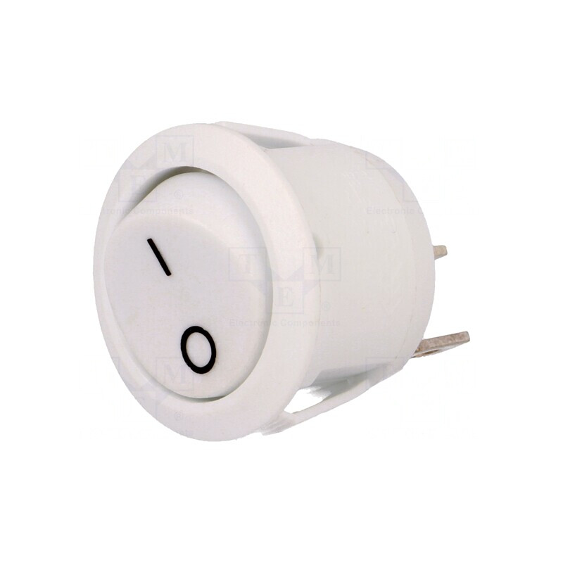 Comutator Balansoar SPST Alb 10A/250VAC | Electronic-mag.ro | Componente Electronice