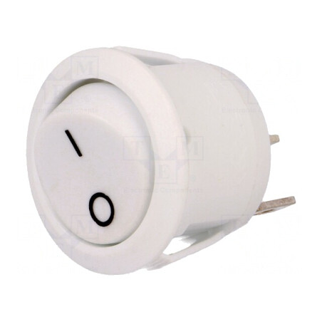 Comutator Balansoar SPST Alb 10A/250VAC | Electronic-mag.ro | Componente Electronice