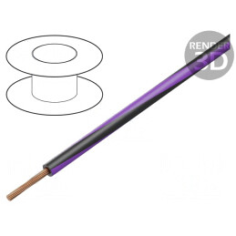 Cablu Electric 1,5mm PVC Negru-Violet 300V/500V | Electronic-mag.ro | Componente Electronice