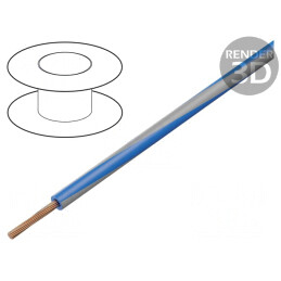 Cablu electric Cu 1.5mm2 PVC albastru-gri 300/500V | Electronic-mag.ro | Componente Electronice