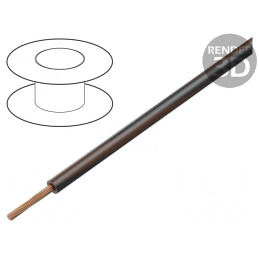 Cablu Electric PVC 1.5mm2 Maro-Negru 300V/500V | Electronic-mag.ro | Componente Electronice