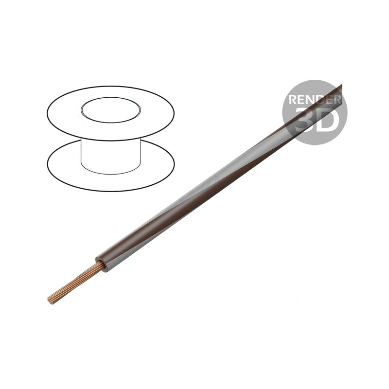 Cablu Electric 1,5mm2 PVC Gri Maroniu 300V/500V | Electronic-mag.ro | Componente Electronice