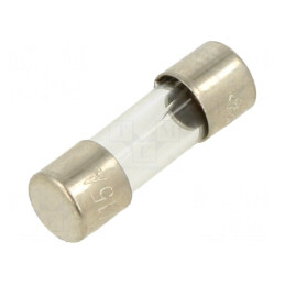 Siguranţă: siguranţă; ardere rapidă; 15A; 250VAC; sticlă; 5x15mm