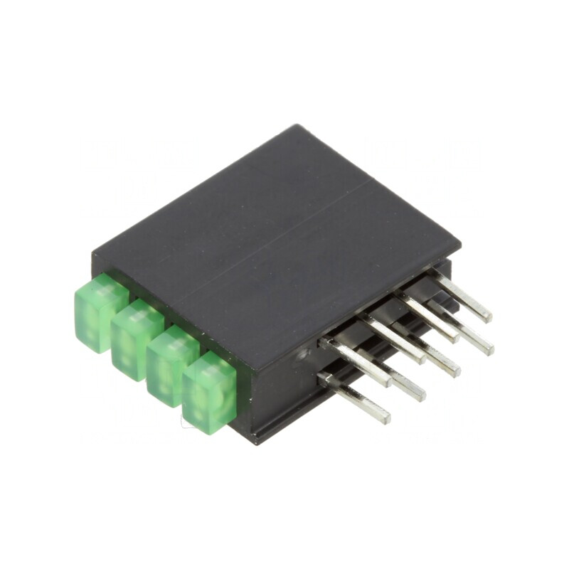 LED Verde Difuz 4 Diode 2mA 100° | Electronic-mag.ro | Componente Electronice