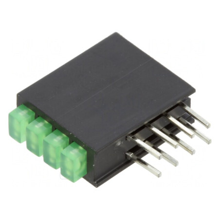 LED Verde Difuz 4 Diode 2mA 100° | Electronic-mag.ro | Componente Electronice