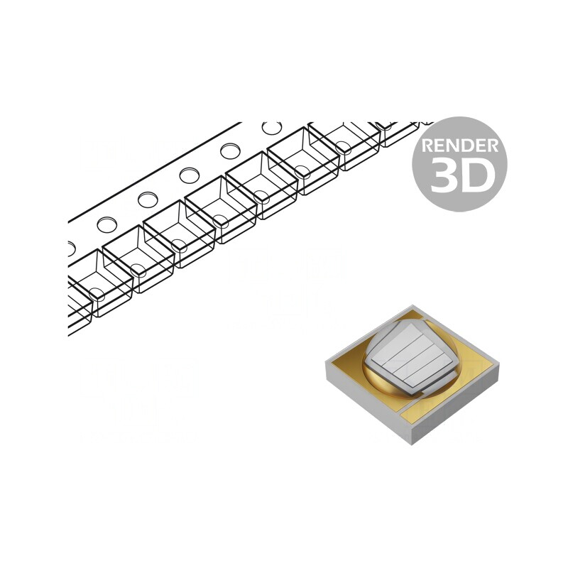 LED UV-A 3535 120° 2,8W SMD | Electronic-mag.ro | Componente Electronice