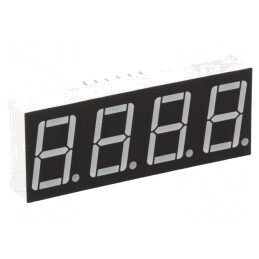 Afișaj LED 7 Segmente 14.2mm 4 Cifre Galben-Verde | Electronic-mag.ro | Componente Electronice