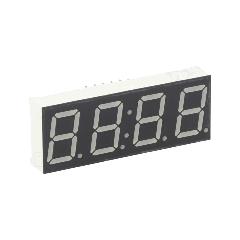 Afişaj LED 7 Segmente 14,2mm 4 Digiti Roșu Catod | Electronic-mag.ro | Componente Electronice