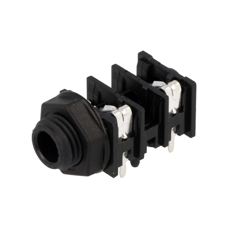 Soclu Jack 6,3mm Mono cu Întrerupător Dublu | Electronic-mag.ro | Componente Electronice