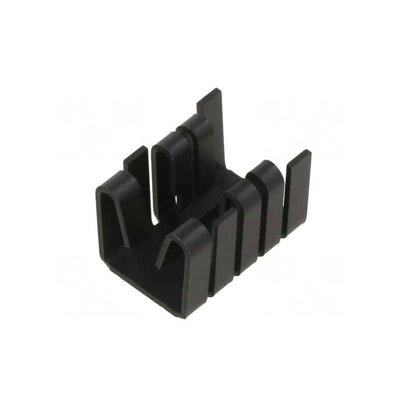 Radiator Extrudat Negru 19mm x 14.5mm x 12.7mm | Electronic-mag.ro | Componente Electronice