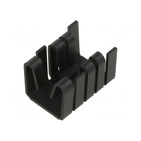 Radiator Extrudat Negru 19mm x 14.5mm x 12.7mm | Electronic-mag.ro | Componente Electronice