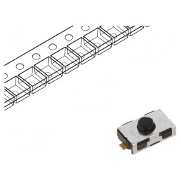 Microîntrerupător TACT SMT SPST-NO 0,01A 32VDC