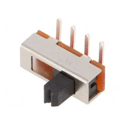 Comutator Glisant 3 Poziții ON-ON-ON PCB THT 0.35A 30VDC | Electronic-mag.ro | Componente Electronice