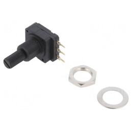Potentiometru axial 2,2kΩ 200mW THT 6,25mm plastic mono | Electronic-mag.ro | Componente Electronice