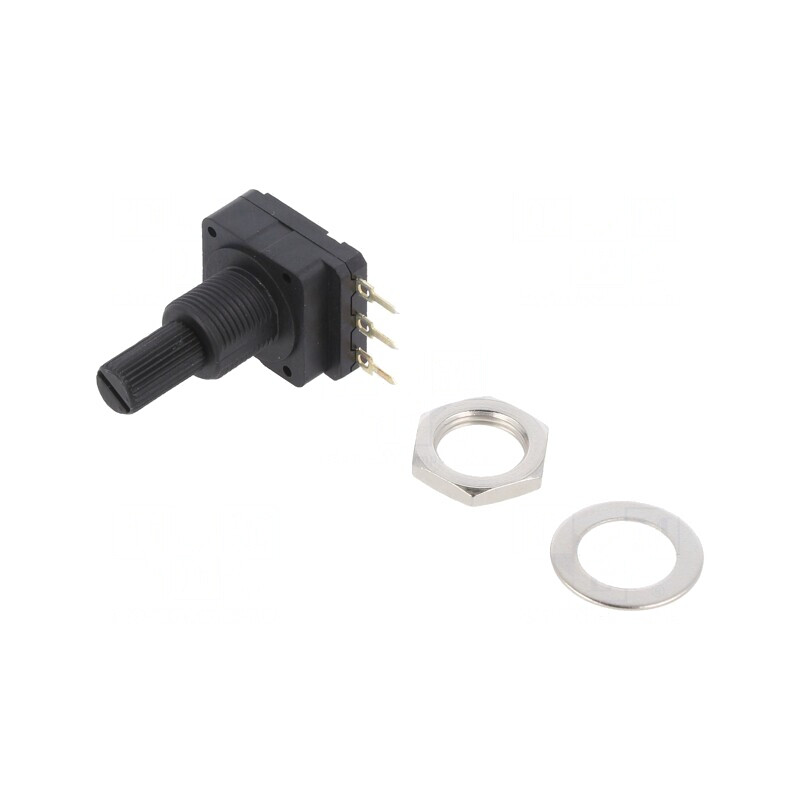 Potentiometru axial 2,2kΩ 200mW THT 6,25mm plastic mono | Electronic-mag.ro | Componente Electronice