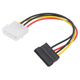 Cablu de alimentare SATA Molex la SATA 15pin 0,18m | Electronic-mag.ro | Componente Electronice
