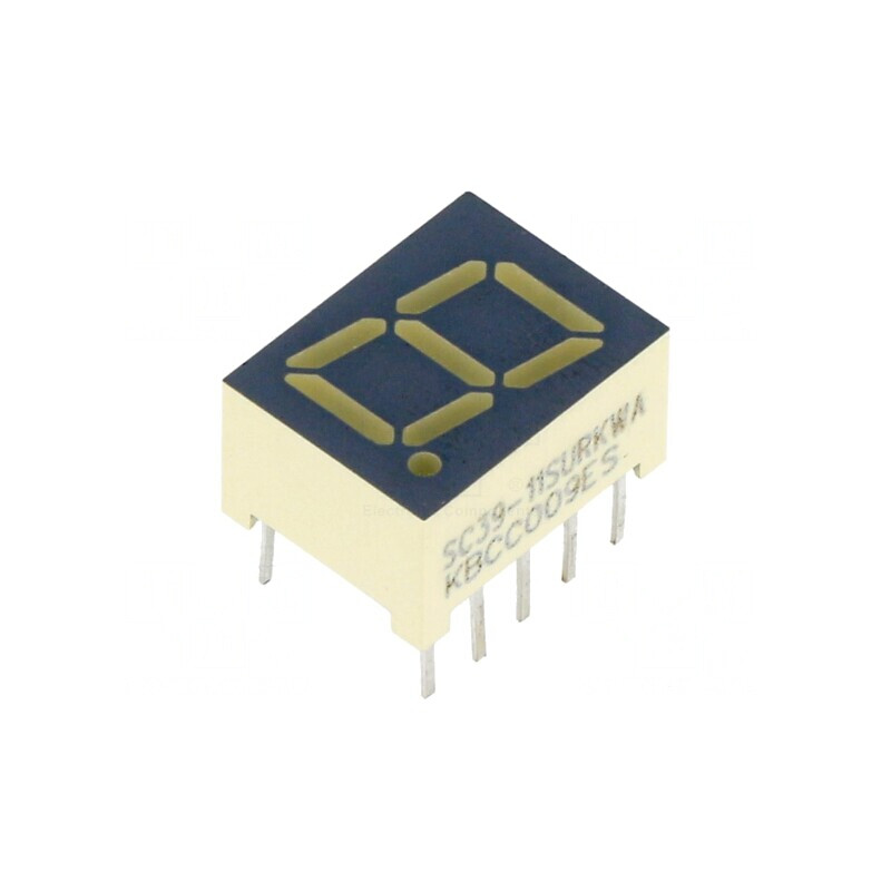 Afișaj LED 7 Segmente 9,9mm Roșu | Electronic-mag.ro | Componente Electronice