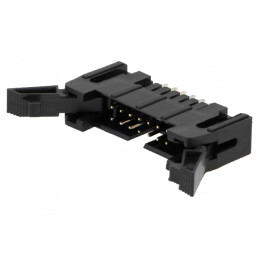 Soclu IDC Tată 50 Pin Drept cu Ejector THT 2.54mm Negru | Electronic-mag.ro | Componente Electronice