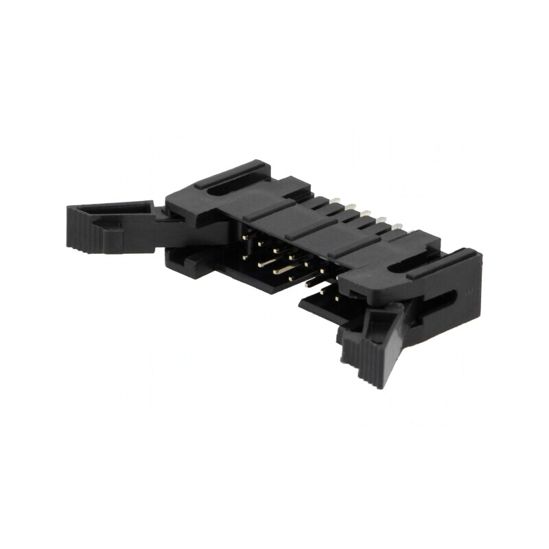 Soclu IDC Tată 50 Pin Drept cu Ejector THT 2.54mm Negru | Electronic-mag.ro | Componente Electronice
