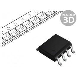 Driver MOSFET Semipunte Low-Side cu Controler SO8, 2 Canale