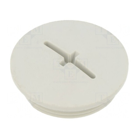 Capac Protecție IP68 Poliamidă Gri 8mm | Electronic-mag.ro | Componente Electronice