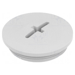 Capac de protecţie IP68 poliamidă gri 8mm | Electronic-mag.ro | Componente Electronice
