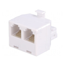 Splitter RJ12 6P6C 2-Porturi | Electronic-mag.ro | Componente Electronice