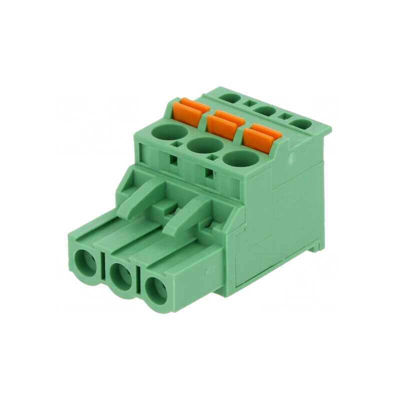 Regletă de Conexiuni Deconectabilă 3 Piste 5,08mm Mufă Mamă | Electronic-mag.ro | Componente Electronice