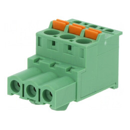 Regletă de conexiuni deconectabilă 5,08mm 3 piste mufă mamă | Electronic-mag.ro | Componente Electronice