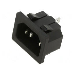 Conector Alimentare AC 10A 250V IEC 60320 | Electronic-mag.ro | Componente Electronice