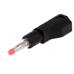 Mufă banană 4mm neagră cu izolaţie 32A | Electronic-mag.ro | Componente Electronice