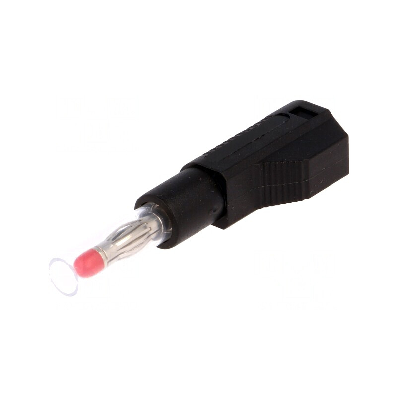 Mufă banană 4mm neagră cu izolaţie 32A | Electronic-mag.ro | Componente Electronice