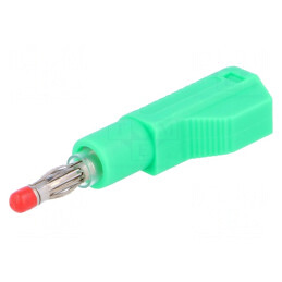 Mufă Banană 4mm Verde cu Izolaţie 32A | Electronic-mag.ro | Componente Electronice