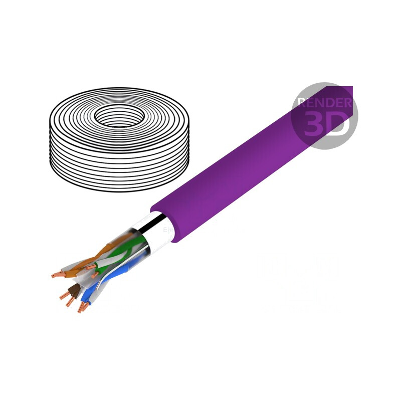 Cablu rețea F/UTP Cat6 violet 50m LSZH | Electronic-mag.ro | Componente Electronice Cablu rețea F/UTP Cat6 violet 50m LSZH | Electronic-mag.ro | Componente Electronice