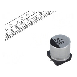 Condensator Hibrid 56uF 63V SMD | Electronic-mag.ro | Componente Electronice