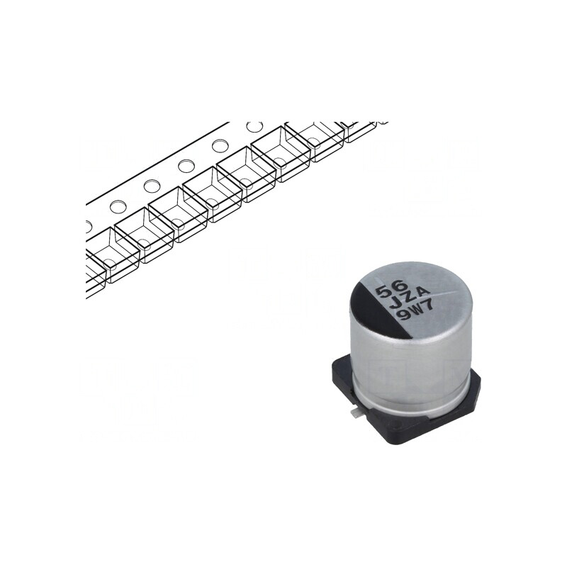 Condensator Hibrid 56uF 63V SMD | Electronic-mag.ro | Componente Electronice