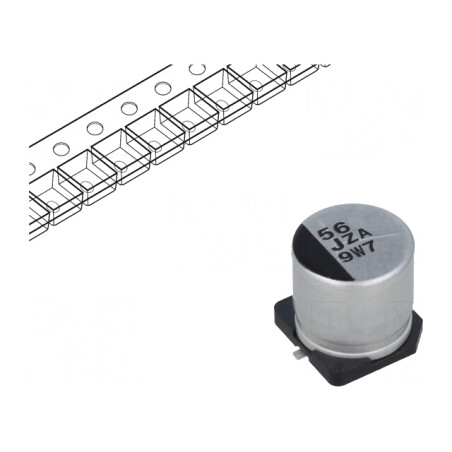 Condensator Hibrid 56uF 63V SMD | Electronic-mag.ro | Componente Electronice