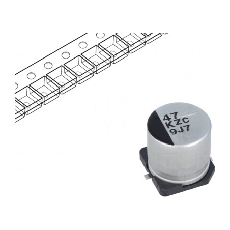 Condensator Hibrid 47uF 80VDC SMD | Electronic-mag.ro | Componente Electronice