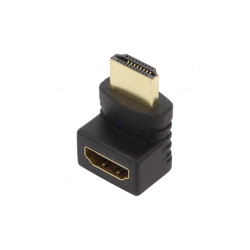 Adaptor HDMI 270° Soclu-Mufă Neagră | Electronic-mag.ro | Componente Electronice