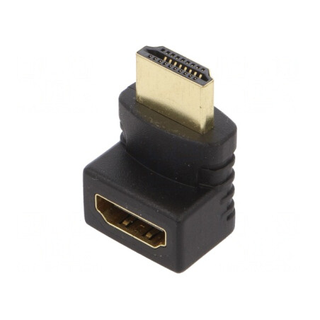 Adaptor HDMI 270° Soclu-Mufă Neagră | Electronic-mag.ro | Componente Electronice